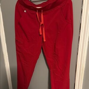 Figs Red Jogger Scrubs